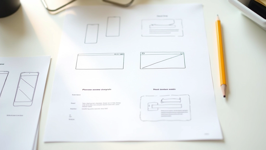 Wireframe sketches showing content reordering across different mobile device screen sizes