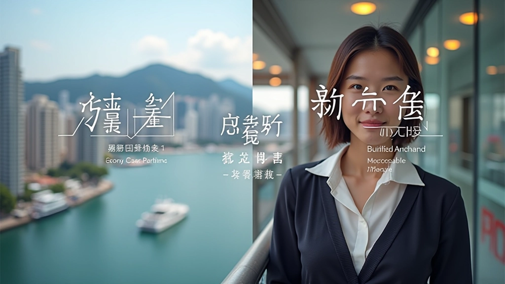 Asymmetric split-screen with larger image section and smaller text block with bilingual content